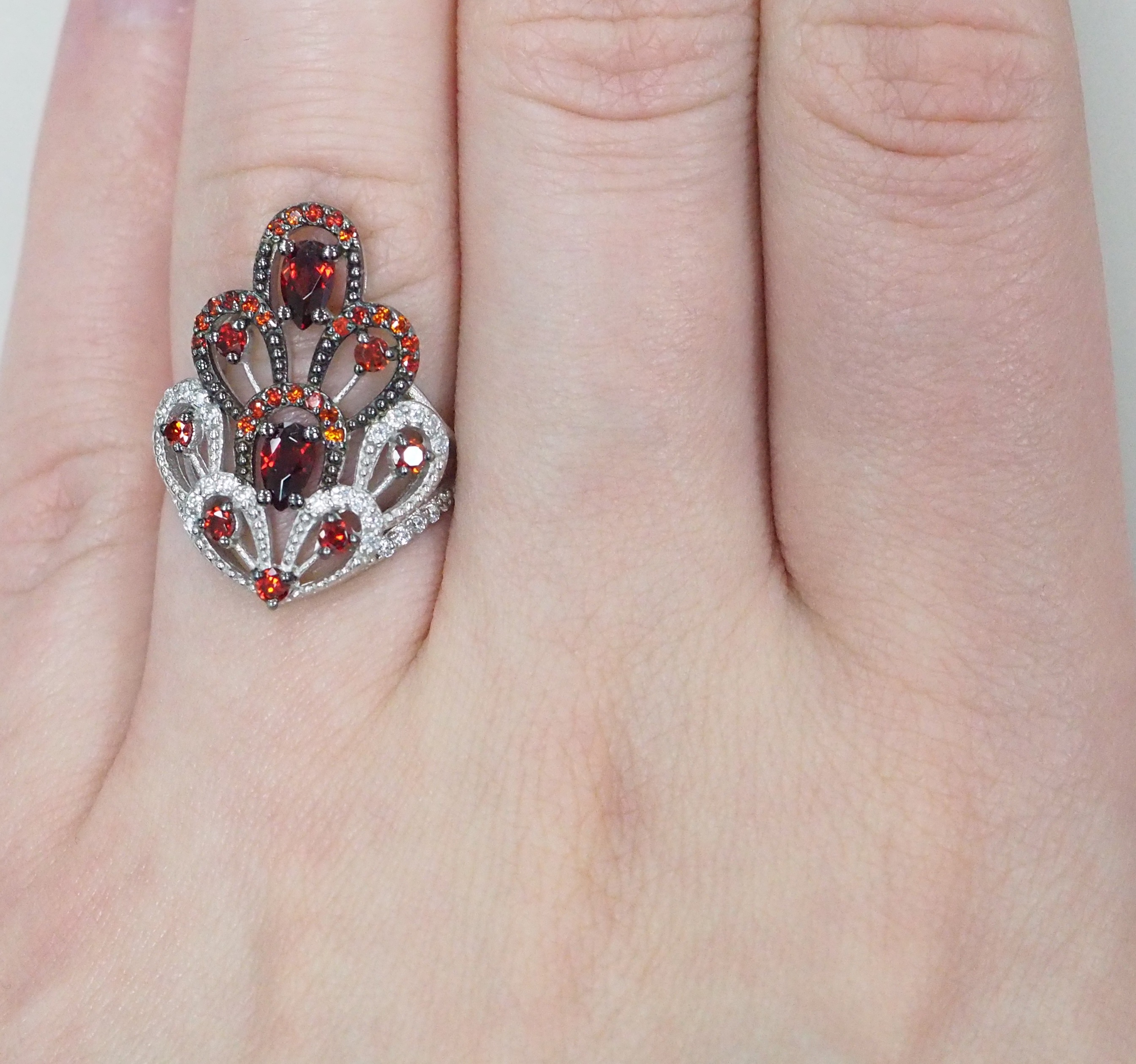 Серебряное кольцо с кварцем